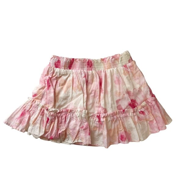 Kate Spade Pink Abstract Print A-Line Tiered Skirt with Built-In Shorts Size 18M - Picture 2 of 5